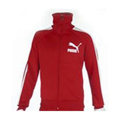 red puma jogging suit